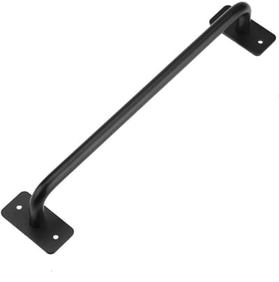 Dailygoody - Industrieel Deurhandvat - Minimalistisch Design - Eenvoudige Installatie - Zwart - Deuroversteek - Geschikt voor Meubels en Garages - T-V