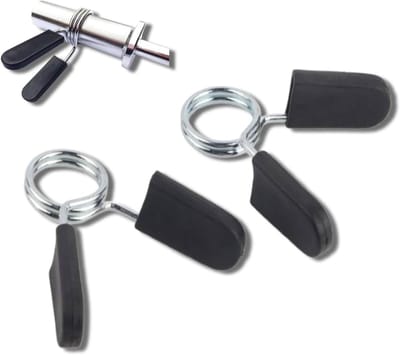 Gewichtsclips voor Olympische bars - Set van 2 clips - Veerstaal metalen klemmen - Halters accessoires - Stevige clips voor halters en gewichten