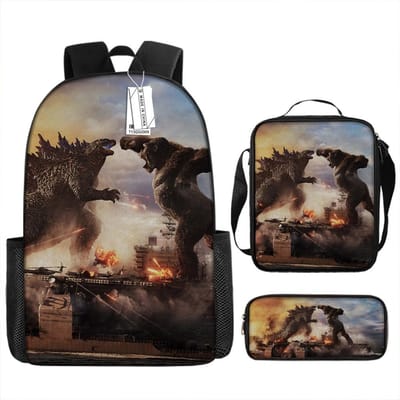 Godzilla Godzilla Student Schooltas Cartoon Kinderrugzak Schoudertas Anime Trend as the picture