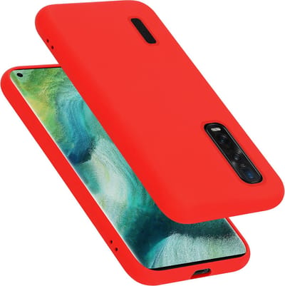 Cadorabo Hoesje geschikt voor Oppo FIND X2 PRO in LIQUID ROOD - Beschermhoes gemaakt van flexibel TPU silicone Case Cover