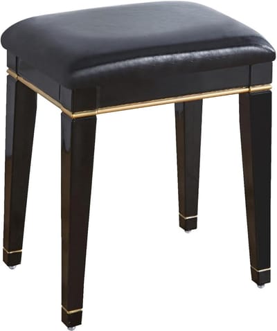 Fluwelen Make-up Kruk - Ottomaanse Poef - Slaapkamer Decoratie - Gewatteerd PU Kussen - 40 x 30 x 45 cm