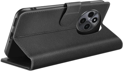 Zanae, Hoesje geschikt voor Xiaomi Redmi 14C / Poco C75 - Wallet & Stand, Zwart