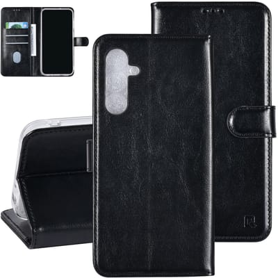 UNIQ Accessory Galaxy A25 Book Case hoesje 3 pasjeshouder - Zwart