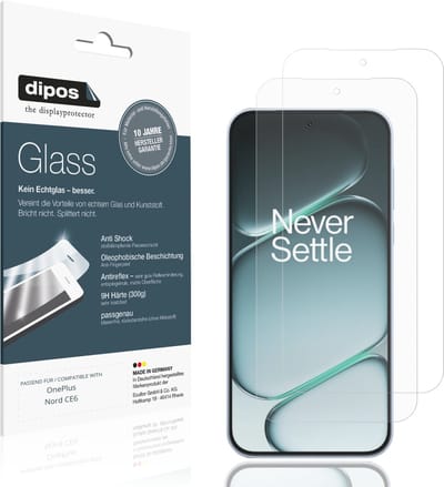dipos – 2x Matte Pantserfolie geschikt voor OnePlus Nord CE6 | 9H Screenprotector