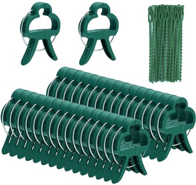 Plantenclips, plantenklemmen, klimplanten, bindset, voor tomaten, rozen, komkommers, stabiele klemmen voor bevestiging van klimplanten