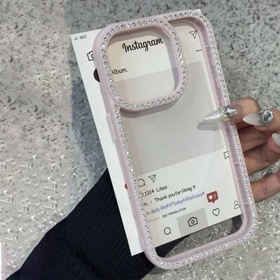 Coque de téléphone de luxe avec strass, paillettes et diamants pour iPhone 17 16 15 14 13 12 11 Pro Max 16 Plus 16e 17 Air Pare-chocs antichoc iPhone 16 Pro rose