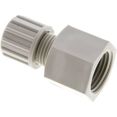 10x8mm & G1/2'' PP Rechte Knelfitting Binnendraad 10bar