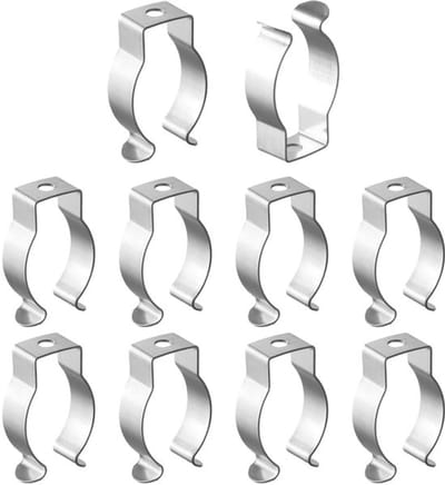 Onf3 - Veerklemmen - Roestvrij staal - Stevig en betrouwbaar - Zilver