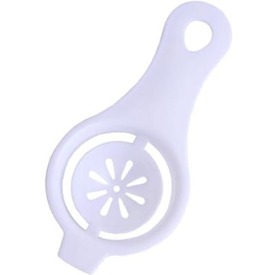 Eierfilter Plastic Eiwitafscheider Eigeel Eiwitafscheider Keuken Bakgereedschap one size wit