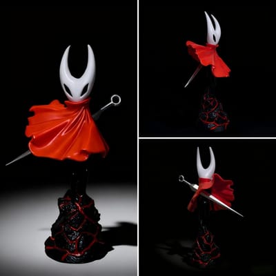 Hollow Knight 19cm Petit Chevalier Figurine d'Action Anime Modèle Décoration en PVC Ornement Décoration de Collection Jouets red