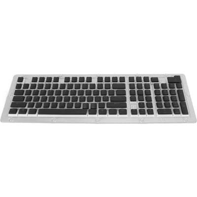 Keycaps de Clavier 130 Touches Hauteur OEM PBT Pudding Double Couche Injection Bicolore Translucide Keycaps de Clavier DIY noir