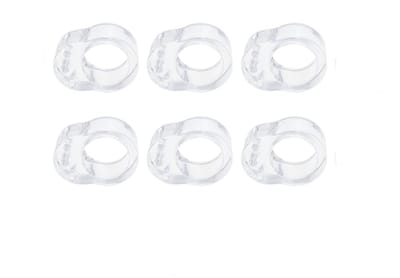6 stuks - Deurstopper- Deurbuffer- deurbeschermer - Transparant - Stootdoppen - Muurbeschermers / Deurklink bescherming - 32*25*14mm - kunststof