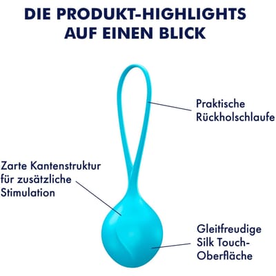 Enkele siliconen-liefdeskogel, 3,8 cm