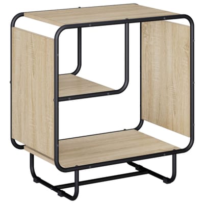 vidaXL - Dressoir - Sonoma - Eiken - 60 - x - 37.5 - x - 64.5 - cm - Bewerkt - hout