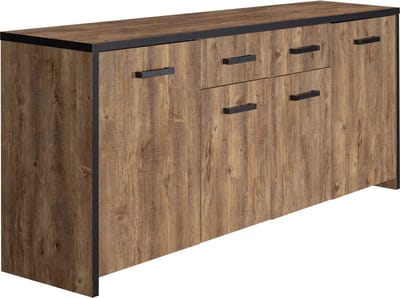 Belfurn -  buffet-dressoir Eunice in decor mango bruin en zwart