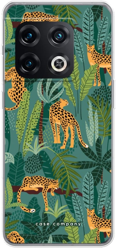 Case Company® - Hoesje geschikt voor OnePlus 10 Pro hoesje - Luipaard 2 - Soft Cover Telefoonhoesje - Bescherming aan alle Kanten en Schermrand