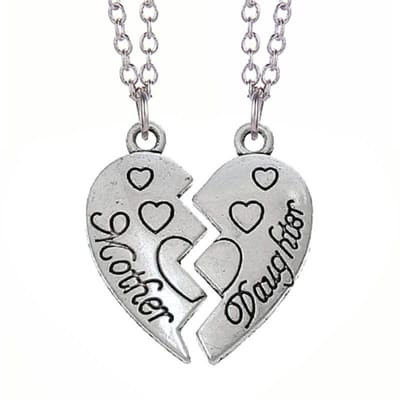 Fako Bijoux® - Vriendschapsketting - BFF Ketting - Mother Daughter Hartjes