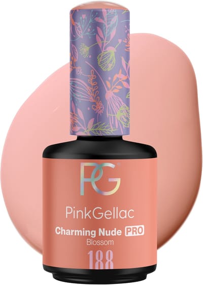 Pink Gellac 188 Charming Nude PRO Glanzende Gellak 15ml - Gel Nagellak - Gelnagellak - Gelnagels Producten - Gel Nails