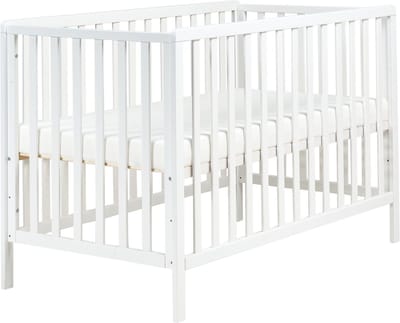 KIAMA - Babybedje - Wit - 70 x 130 cm - Dennenhout