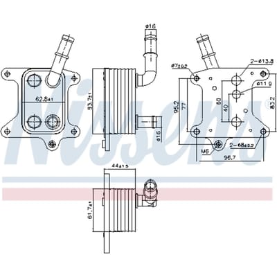Olie radiator NISSENS 91425