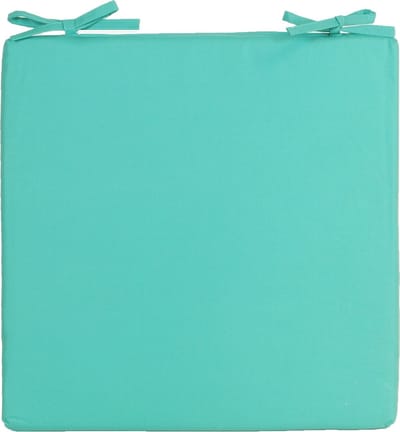 Anna's Collection Stoelkussen - aqua groen - binnen en buiten - 40 cm - Tuinstoelkussen
