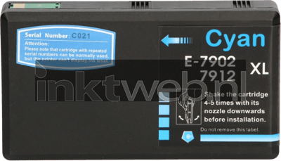 FLWR - Inktcartridge / T7902 / Cyaan - Geschikt voor Epson