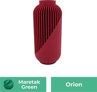 Orion moderne vaas – Decoratieve vaas - Maretak Groen - 3d geprinte vaas – geschikt voor droogbloemen - 20CM