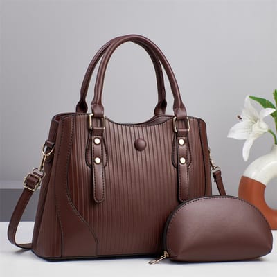 Nieuwe Atmosferische en Grote Capaciteit Splicing Moeder-kind Tas Hoogwaardige Mode Handtas Veelzijdige Meerlaagse Schoudertas voor Dames . gray
