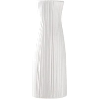 Vase à Fleurs Style Nordique Vase à Fleurs Simulé Décoration pour Salon Salle à Manger Type A Petit white