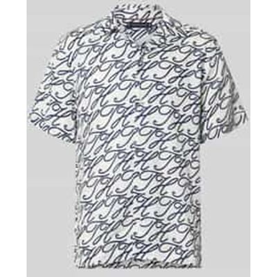 regular fit vrijetijdsoverhemd van puur linnen model 'LINEN CAMP COLLAR'