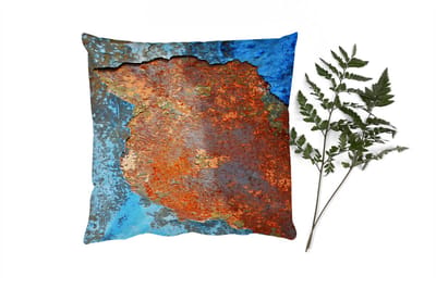 Sierkussens - Kussentjes Woonkamer - 40x40 cm - Industrieel - Metalen - Roest - Vintage