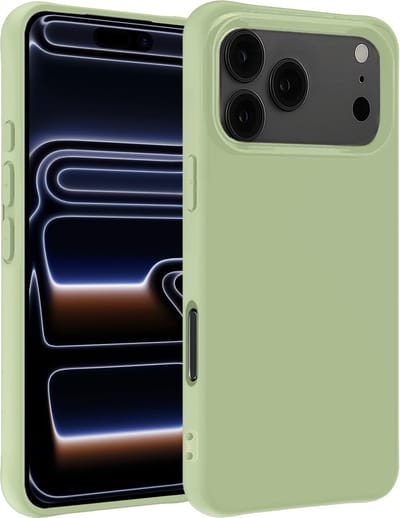 Hoesje - Geschikt voor Apple iPhone 17 Pro Max / 18 Pro Max - Sterk & Shockproof - Siliconen Case - Hoes Cover - Telefoonhoes - Groen