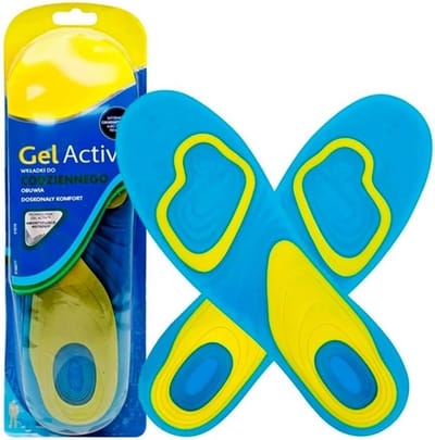 Inlegzolen, binnenzool, COMFORT Masserende gelschoeninzetstukken 42-46, sport, wandelen, schoenen, werkschoenen