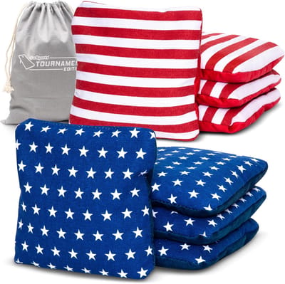 Dubbelzijdige Cornhole Bean Bags Set van 8 - Voor Toernooien
