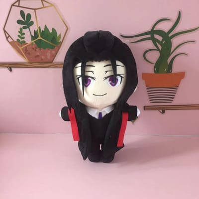 Poupée en peluche Mori Ogai 20 cm Oreiller en peluche doux et mignon Cadeau d'anniversaire 20cm black