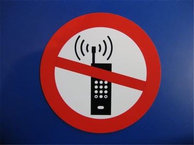 Bord Rond 23,6 Pvc Telefoneren Verboden