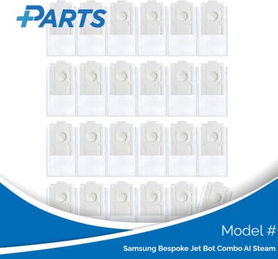 Samsung Bespoke Jet Bot Combo AI Steam Stofzakken (24 Stuks, Plus.Parts® alternatief voor VCA-RDB95)