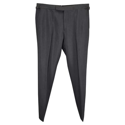 Tom Ford Shelton pakbroek in grijze wol