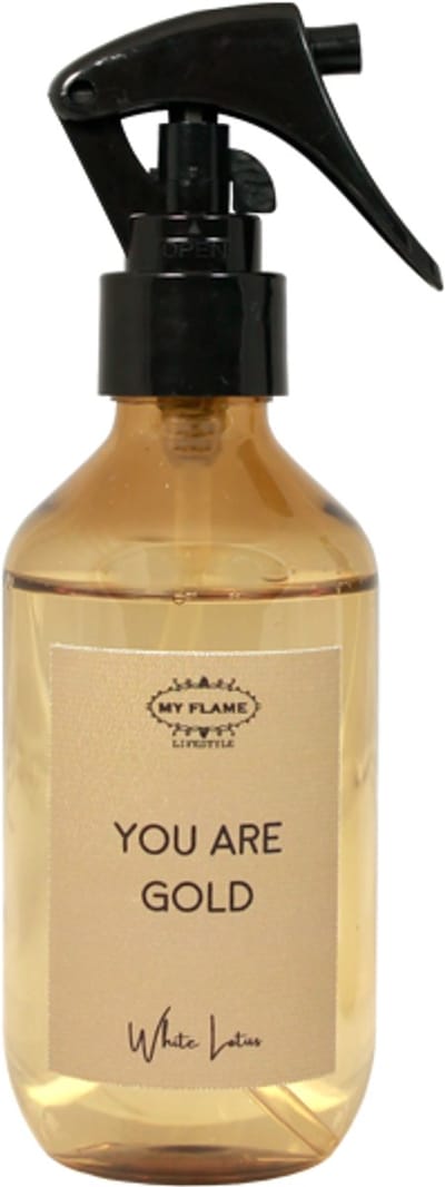MY FLAME - Roomspray - YOU ARE GOLD - Geur: White Lotus - 180 ml