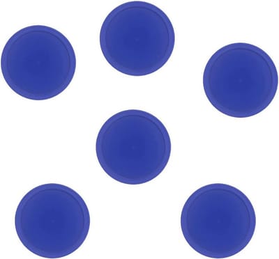 Airhockey Pucks en Accessoires - 7 Stuks Blauw voor Kinderen en Tafelspellen