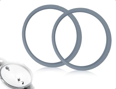 Set van 2 Vervangende Sealing Ringen van 22 cm voor Drukpan, Siliconen Ring, Geschikt voor Diverse Pannen en Modellen