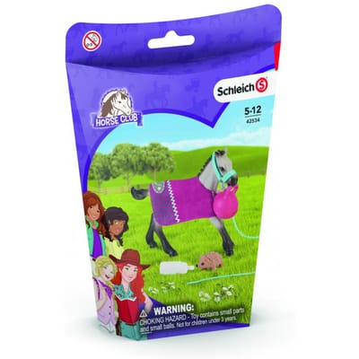 schleich HORSE CLUB - Spelplezier met veulen - Speelfigurenset - Kinderspeelgoed voor Jongens en Meisjes - 5 tot 12 jaar - 42534