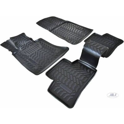 Tapis De Sol En Caoutchouc - J&J AUTOMOTIVE - Mercedes GLK X204 - Sur Mesure - Antidérapant - TPE Non Toxique noir
