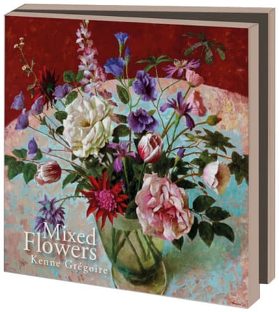 Kaartenmapje 10 stuks met enveloppen – Mixed Flowers, Kenne Grégoire
