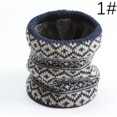Gebreide Fleece Verdikking Nekwarmer Winter Warm Voor Vrouwen Mannen Zachte Sjaal Nekring Sjaal Mode Buiten Gezicht Ski Masker One Size black