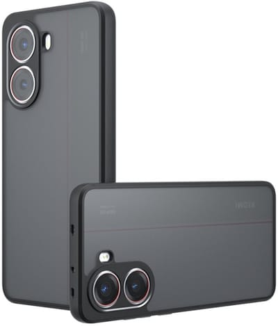 Coverup Hoesje - Geschikt voor Xiaomi Poco X7 Pro Hoesje - Coverup Mat Transparante Back Cover met Camera Cover - Zwart