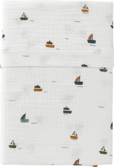 Cottonbaby Soft Ledikantlaken - 120x150 cm - Boats At Sea