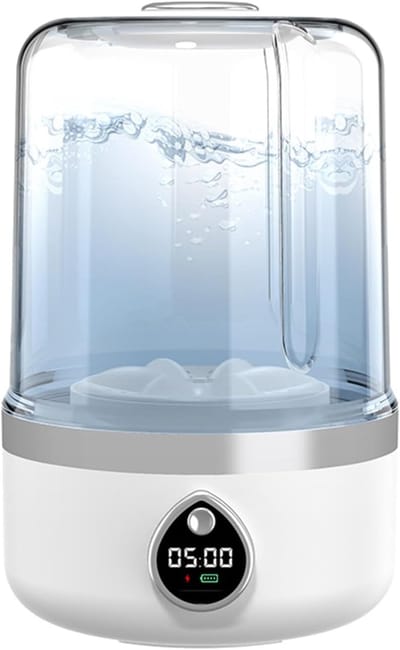 Ondergoed wasmachine, draagbare draadloze oplaadbare mini-wasmachine voor diepe reiniging van ondergoed, sokken, reizen, appartementen, slaapzalen, rv, hotel gebruik 1. 4l (wit)