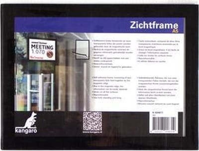 Kangaro zichtframe - A5 - zwart