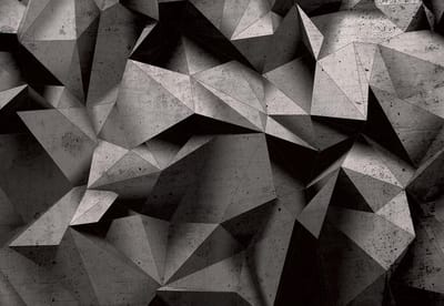 Fotobehang Modern Abstract Geometric Art | XL - 208cm x 146cm | 130g/m2 Vlies